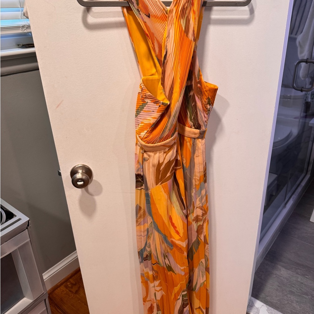 Ted Baker Yellow and Cream Dress